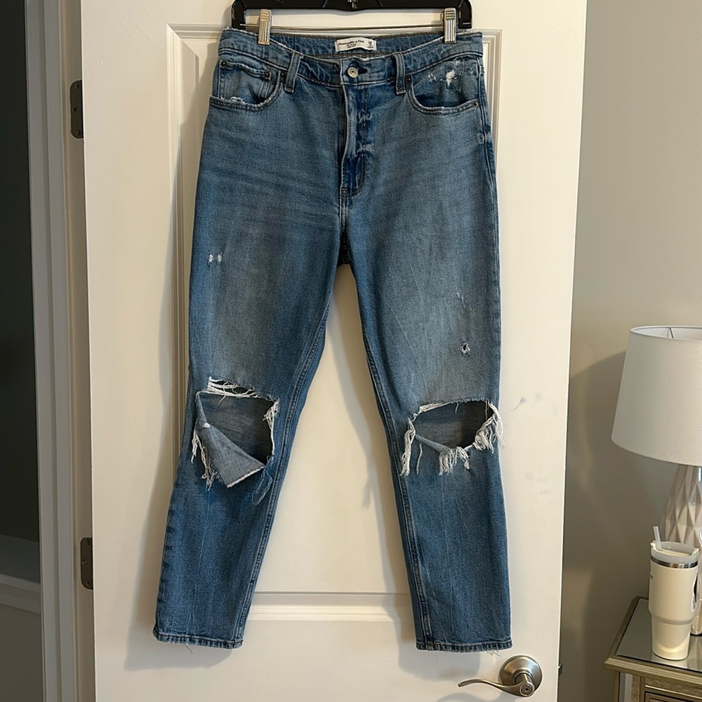 A&F the skinny high rise jeans